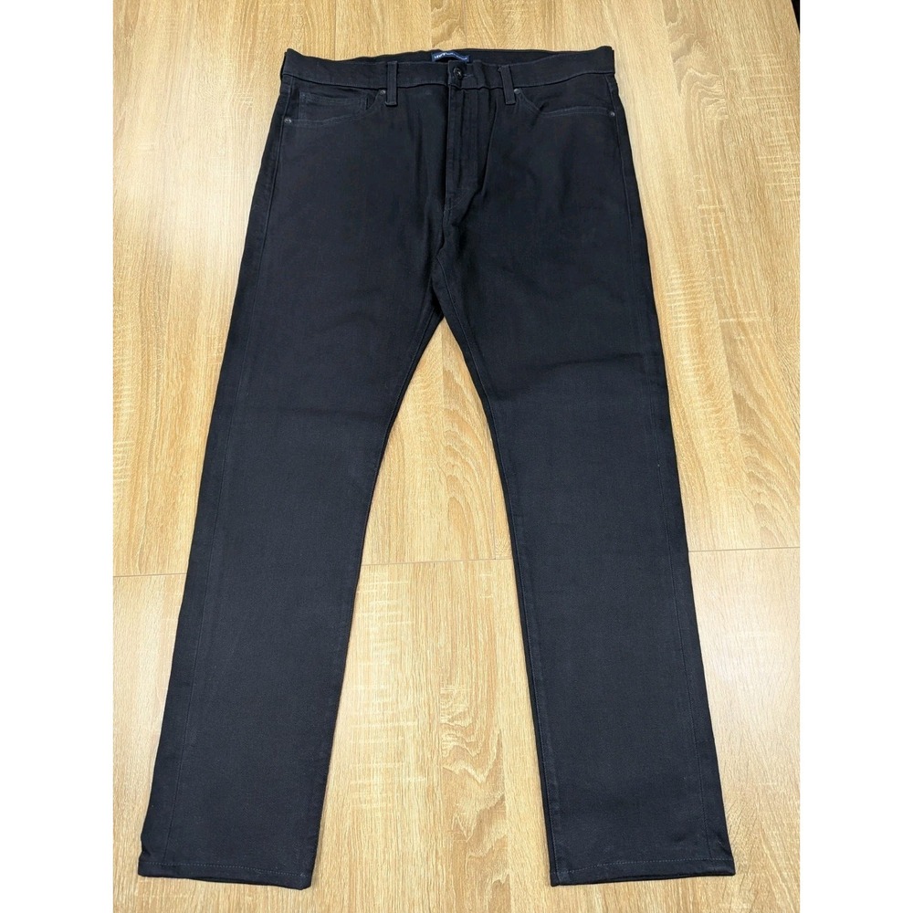 Levis Made & Crafted 510 Skinny Jeans Mens 38x32 Black Dark Wash Denim Pants
